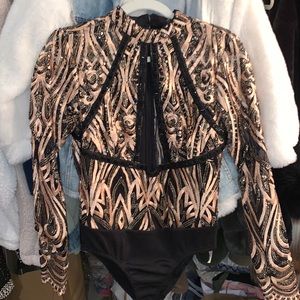 Gorgeous beaded bodysuit